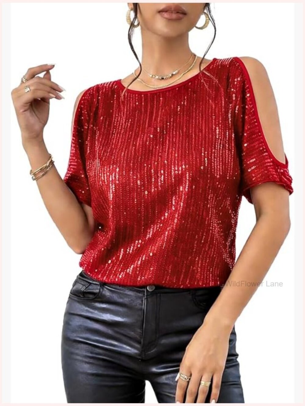 Sparkly Sequin Tops One Shoulder Asymmetrical Ruched Glitter Blouse Rave Party